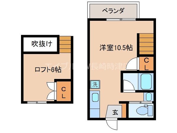 浦上駅前駅 徒歩7分 1階の物件間取画像